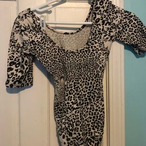 Cheetah print body suit (vintage)